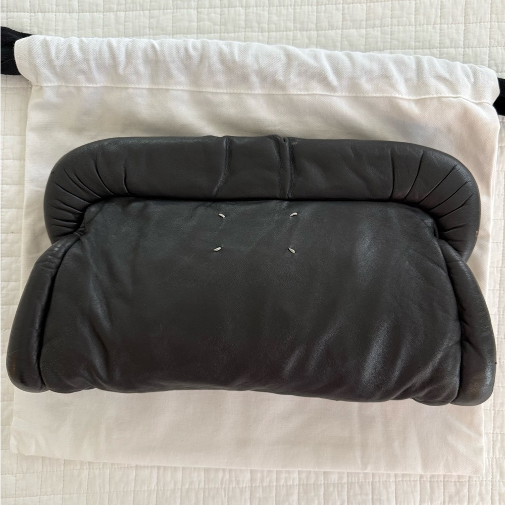 Maison Martin Margiela Black Leather Clutch